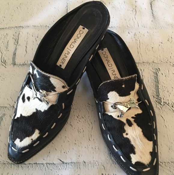 Donald J. Pliner Shoes - Donald Pliner Cowhide Mules
